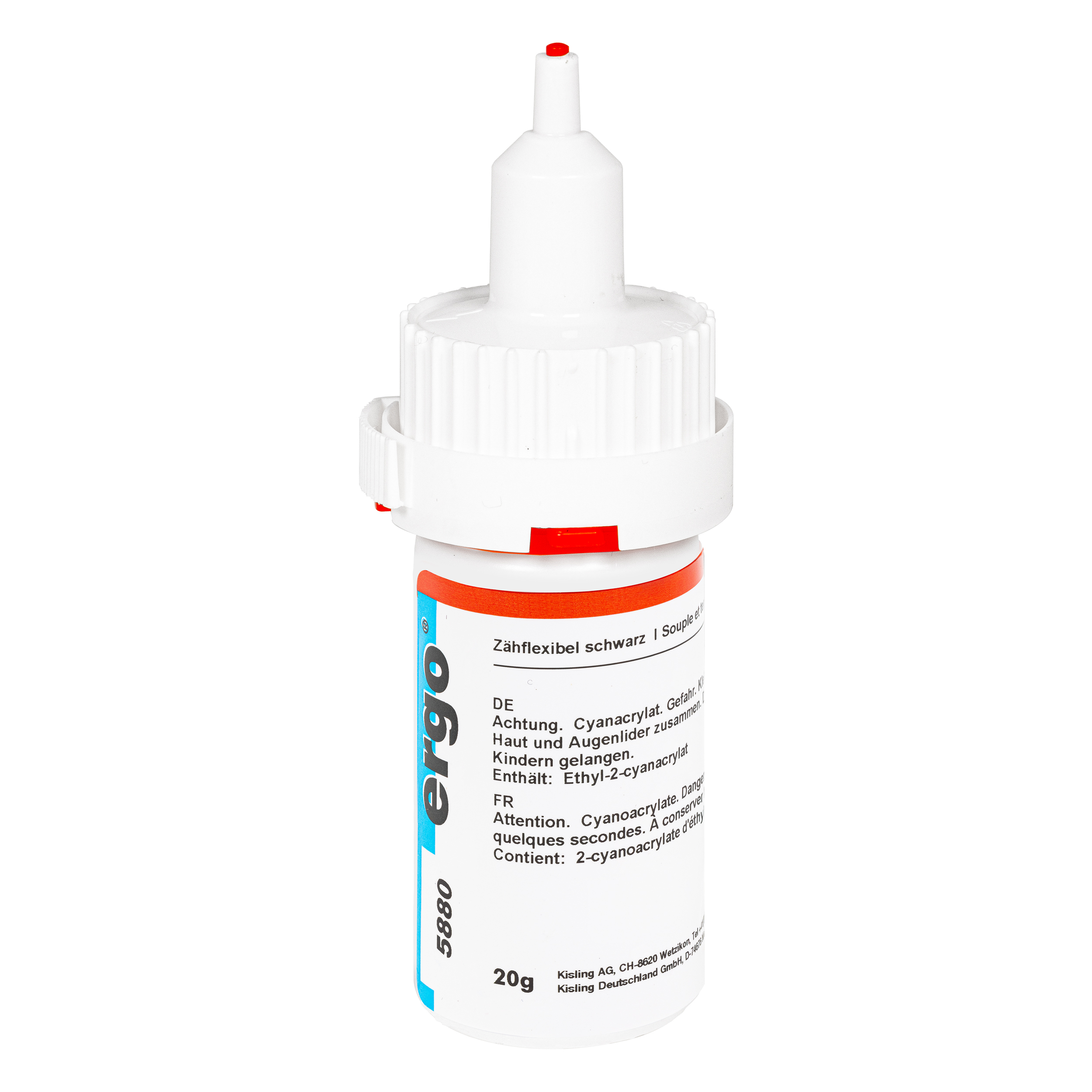 845880020 ERGO 5880 CYANOACRYLAAT ZWART 20 G